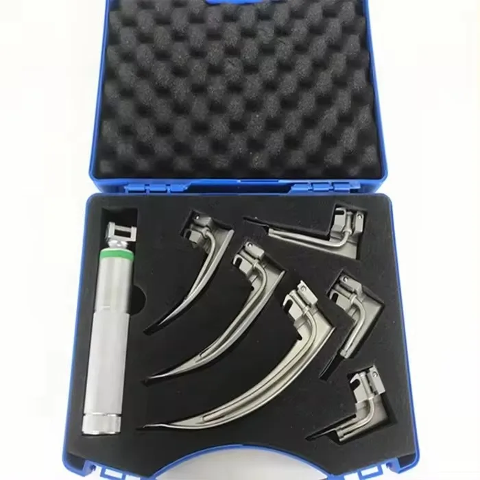 Original brand new！Am·ain Best Diagnostic Instrument fiber optic ENT Surgical Maci·ntosh Lamp Laryngoscope Set For Adult