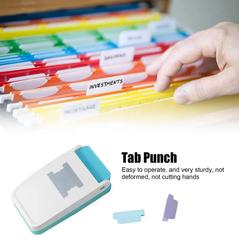 Multifuncional Tab Punch Label Tag, DIY Hole Puncher, Artesanato de Papel, Pasta de Arquivo, Compacto para Tabs Bíblia