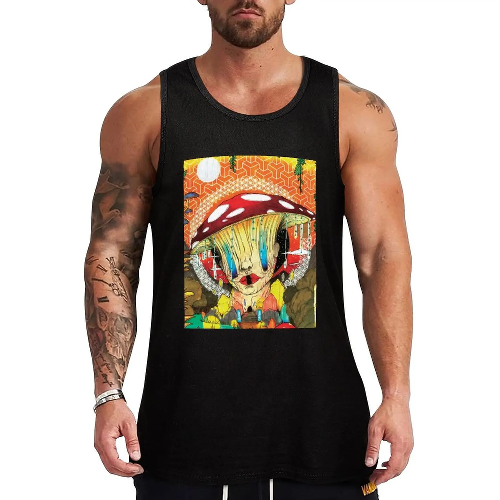 Inner Trips Tank Top Basic Layering Tank Top Casual Sleeveless Soft Shirt