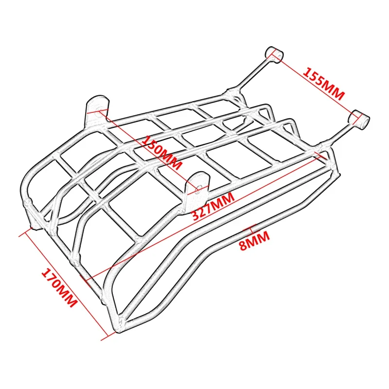 Motorbike CrossCub 110 Middle Shelf Holder Luggage Rack Carrier Basket Support Holder For Honda Cross Cub 110 CC110 2023 2024