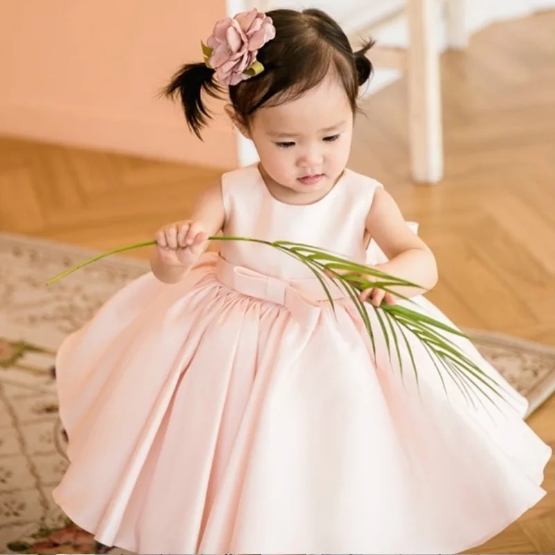 Children's Dress Princess Dress Tulle Tutu Little Girl Flower Girl Wedding Dress Girl White Children's Day Costume