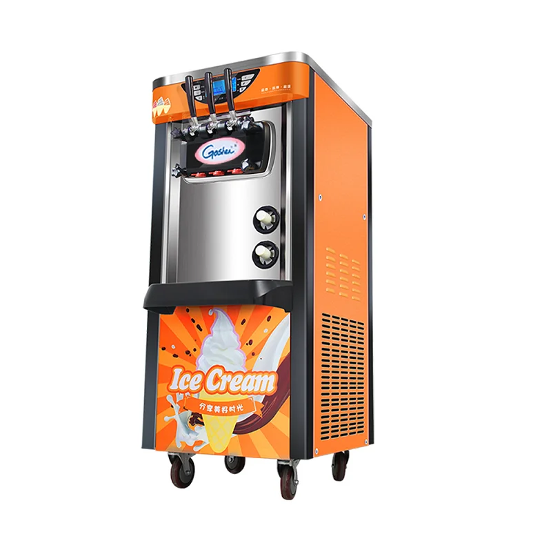 

Supermarket Milk Tea Shop Ice Cream Machine Noise Reduction Automatic Vertical Ice Cream Machine