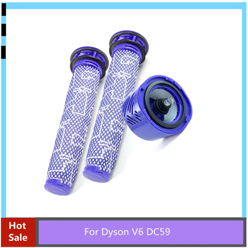 Pre Post-Motor Hepa Filter Kit Voor Dyson V6 Dc59 Stofzuiger Onderdelen Fit