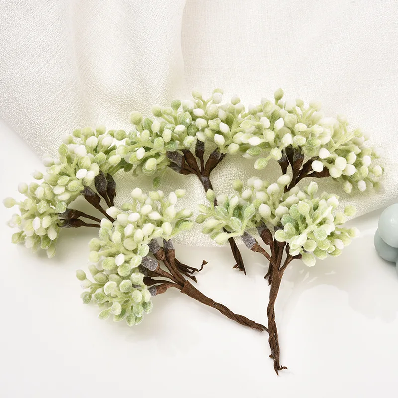 1pc Artificial Flower Imitation Plants Handmade Bouquet For Wedding Home Christmas Decoration DIY Wreath Fake Plants