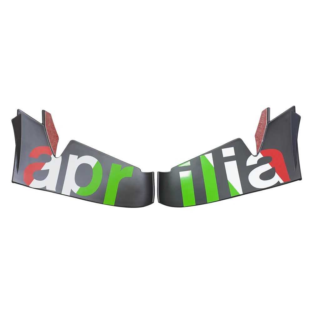 Motorrad Festen Flügel Spoiler Für Aprilia RS660 Vorne Aerodynamische Flügel Seite Winglet Windschutzscheibe Flügel Deflektor Querruder Verkleidung