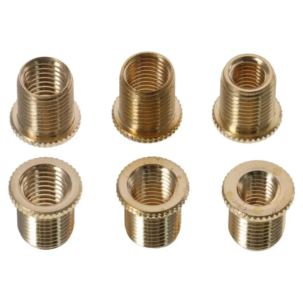 6 Pcs Gold Universal Thread Gear Shifter Knob Screw Brass M8X1.25/M10 X1.25/M10X1.5 Thread Gear Shifter Knob Screw