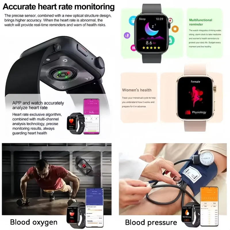 For Xiaomi Redmi Smart Watch Women BT Call MET metabolism Heart Rate Menstrual Tracking Health Sleep Monitor Smartwatch 2025 New