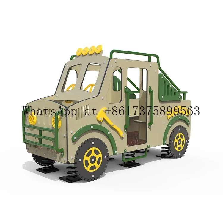 Qiaoqiao Kids Shaking Toys Kindergarten Rocking Rider Playgrounds Car Jumping Spring Rocker Playground for Balance Training