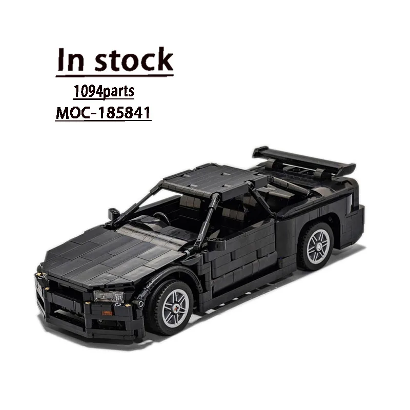 

MOC-185841R34 (1:15) Black Supercar Splicing Building Blocks • 1094 Parts MOC Creative Building Blocks Kids Birthday Toy