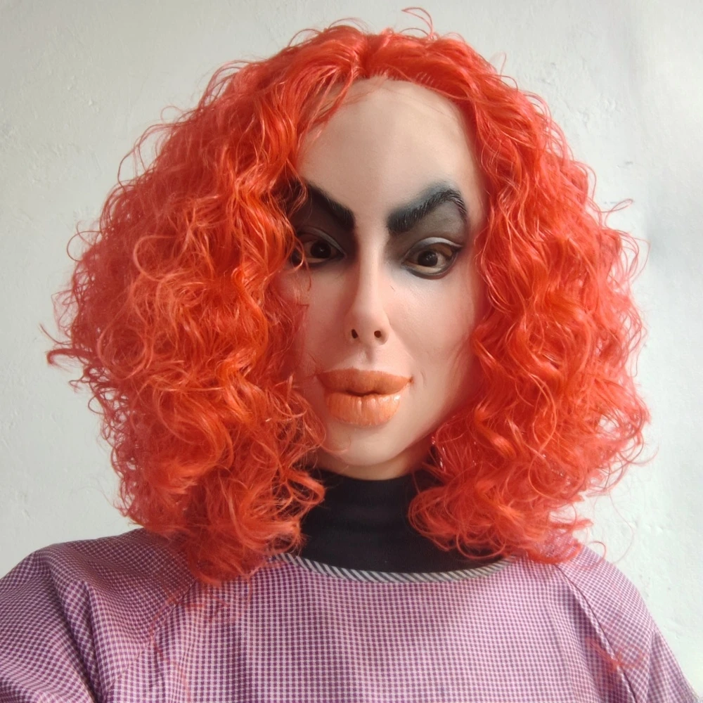 Masque de femme laid à grande bouche, maquillage Smokey, accessoire de jeu de rôle, accessoire d'halloween, accessoire de Costume de personnage de vie réelle