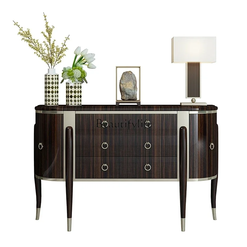 

LD33American light luxury entrance foyer partition shoe cabinet small apartment living room decorative cabinet