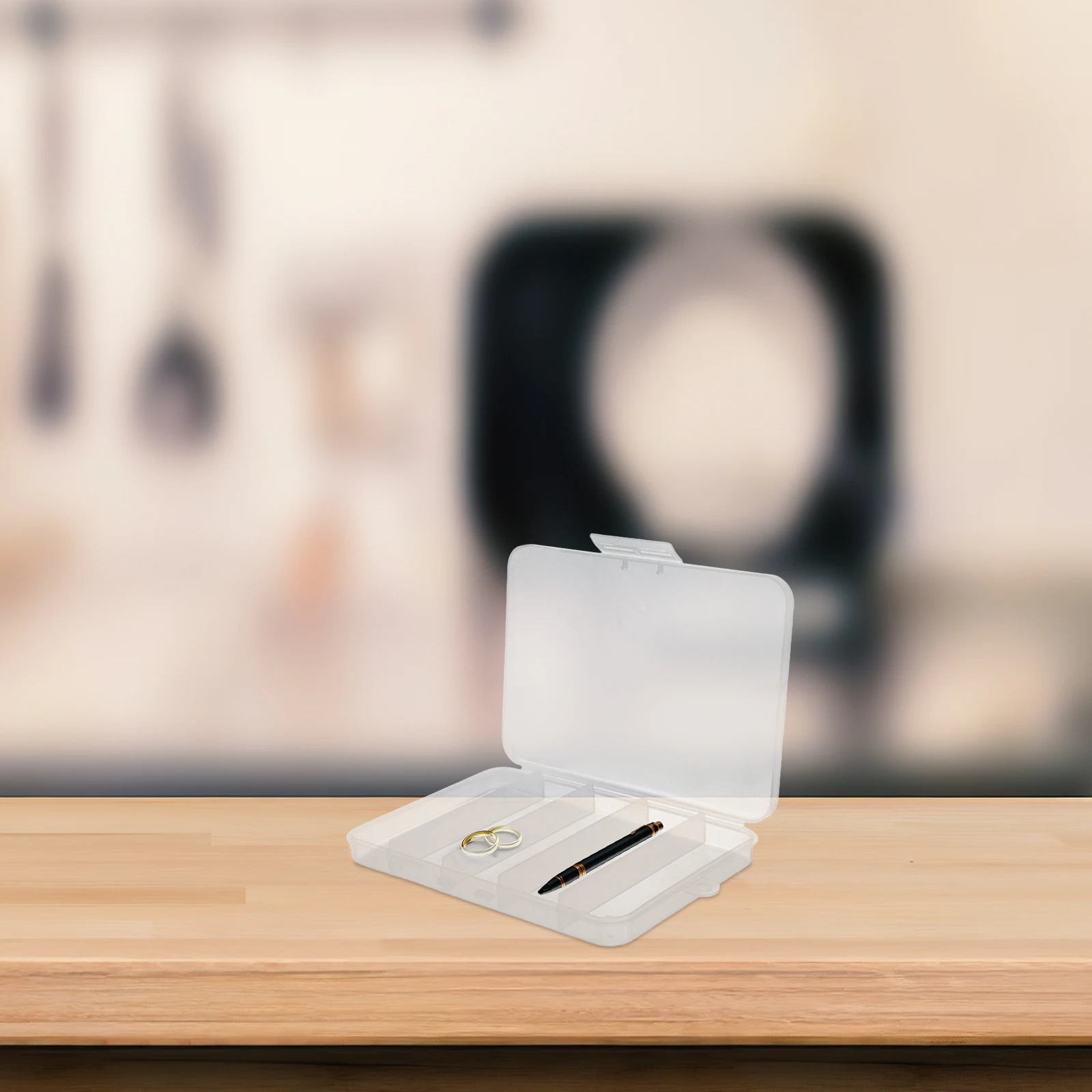 

3Pcs Clear Plastic Organizer Box Transparent PP Storage Case Jewelry Earring Fishing Tackle Craft Supply Small Parts Compartment