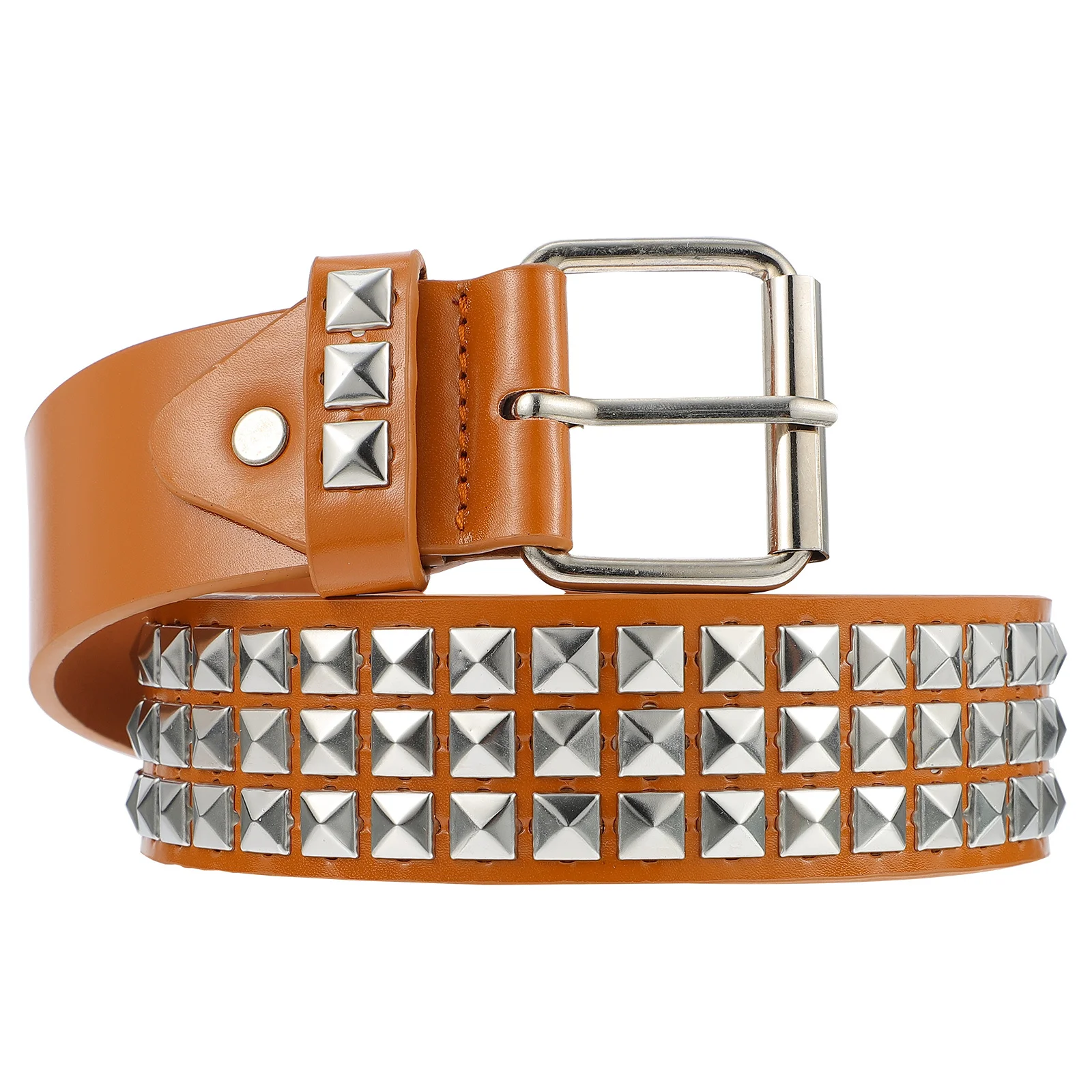 1 قطعة حزام برشام الزخرفية عالية الجودة بولي PU دائم غير يتلاشى ضوء سهل الحمل تصميم أنيق ملابس يومية هدية حفلة