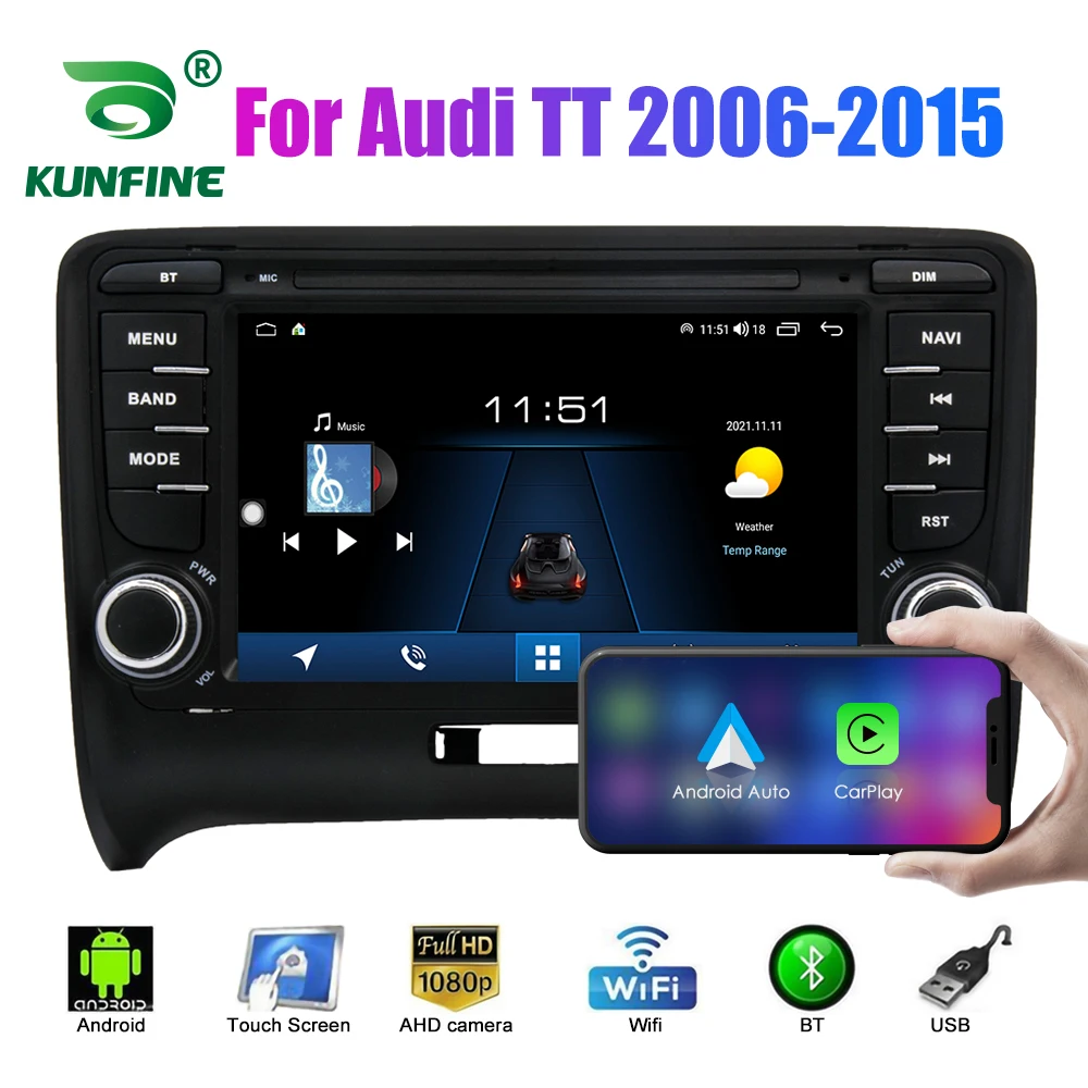 

2 Din Android Car Radio For Audi TT 2006-2015 Car Stereo Automotive Multimedia Video DVD Player GPS Navigation Carplay