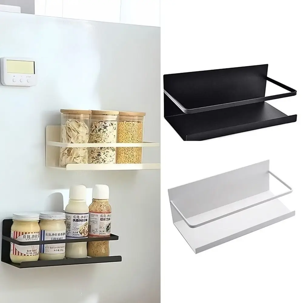 

Магнитная полка для хранения в холодильнике, организация специй, боковая настенная настенная полка, железная полка для хранения, кухня и ванная комната
