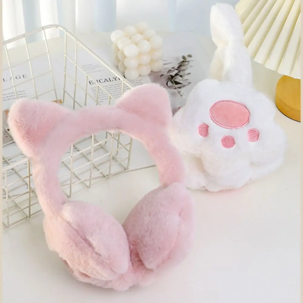 Soft Earcap Cat Plush Earmuffs Cat's Paw Anti-Wind Cute Ear Cover Keep Warmer Cold Protection Ear Warmers Earflap