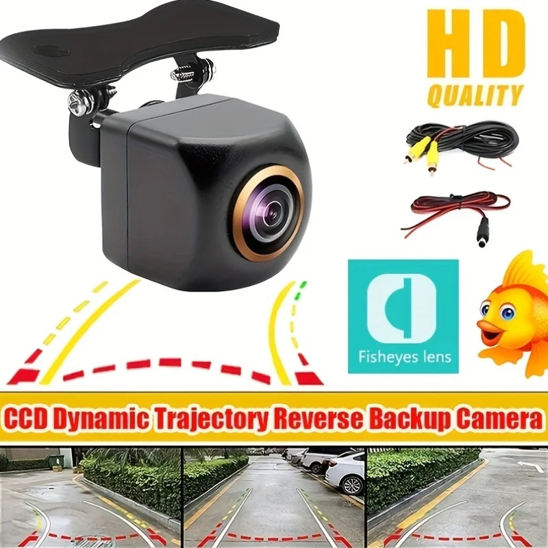 

Fisheye Lens 170° Reverse Backup Camera with HD Full-Color Night Vision - for SUV, Pickup, Camper, Tractor, Van, Truck, RV