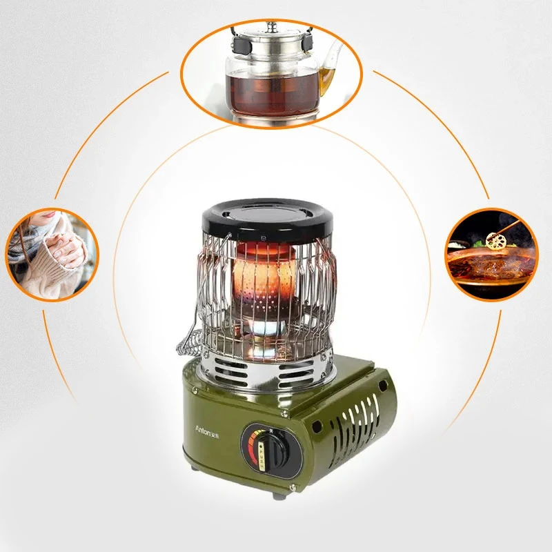 

Camping Portable Gas Heater Stove Burners Ignition Heating Oven Burner Hand Warmer for Outdoor Camping Caravan Tent Fishing