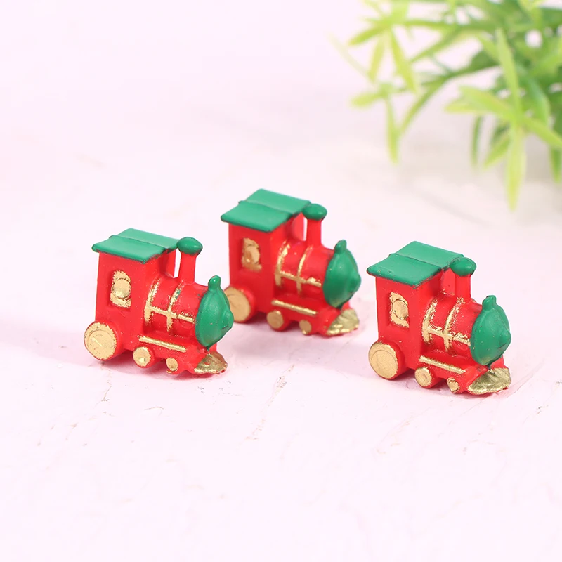 1pcs 1:12 Dollhouse Miniature Mini Small Train Simulation Model For Doll House Decor Pretend Toys Accessories