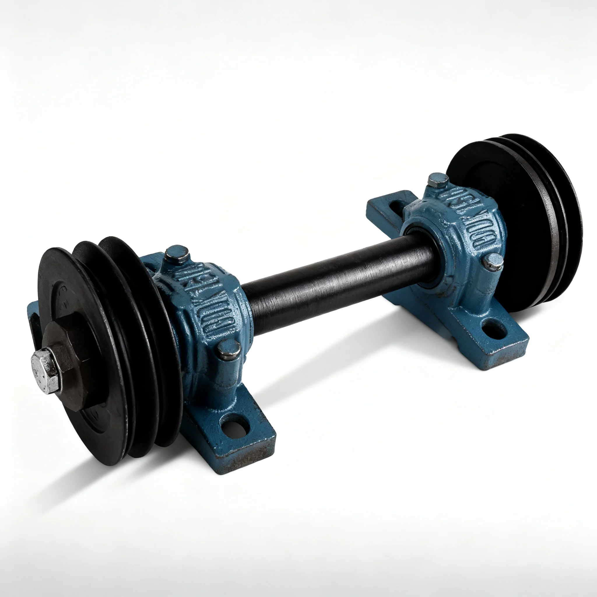 Woodworking table saw spindle assembly, complete spindle with shaft seat and bearing seat, workshop table saw maintenance