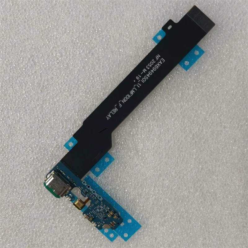 

USB-плата для LG Wing 5G LM-F100N F100V F100, разъем для зарядки док-станции, гибкий кабель с микрофоном, запасная часть