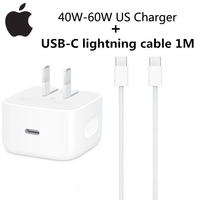 2026 Originele 40 W-60 W USB-C Power Adapter Voor iphone 17 16 Pro Max Type C snellader voor Apple Kabel voor iPhone 15 Plus