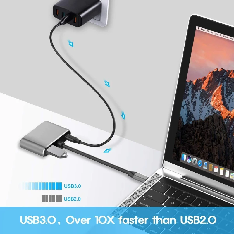 Afbeelding 5: 4 IN 1 USB C HUB Docking Station 4K @ 60Hz HDMI-compatibele adapter Type C naar HDMI PD100W USB 3.0 HUB USB C-splitter voor Macbook