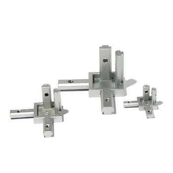 3-Weg Hoek Connector L Type End Bracket Match Gebruik Aluminium Profiel Met Schroeven 2020 3030 4040