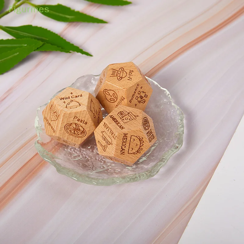 Engraved Wooden Date Night Movie Decision Dice Decider Valentine Day Date Night Gifts For Husband Wife Boyfriend Girlfriend