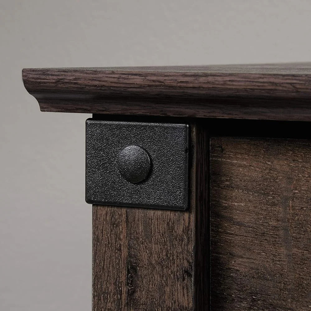 Rustic Lateral File Cabinet with 2 Drawers Full Extension Slides Interlocking Safety Mechanism Durable Freestanding Filing