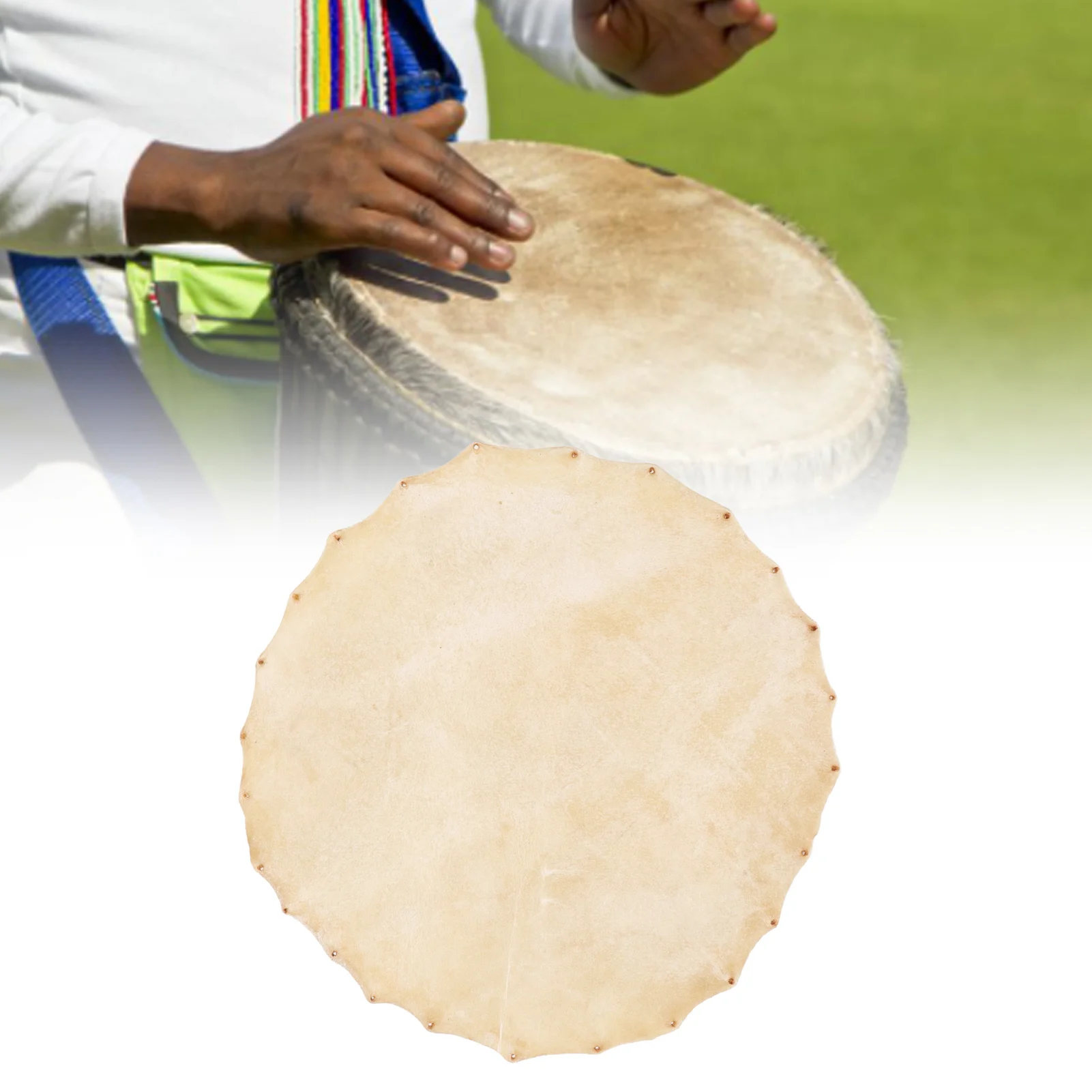 

36cm Goatskin Drum Head for Bongo Shaman Drums Djembe Replacement Bongo African Drum Covers Musical Instrument Accessories