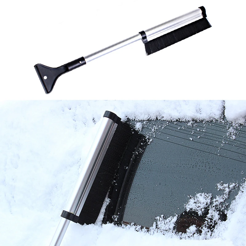 2 in 1 Plastic Detachable Handle Multi-function Car Window Ice Scraper Winter Car Snow Brush Snow Plow Car Winter Accessories