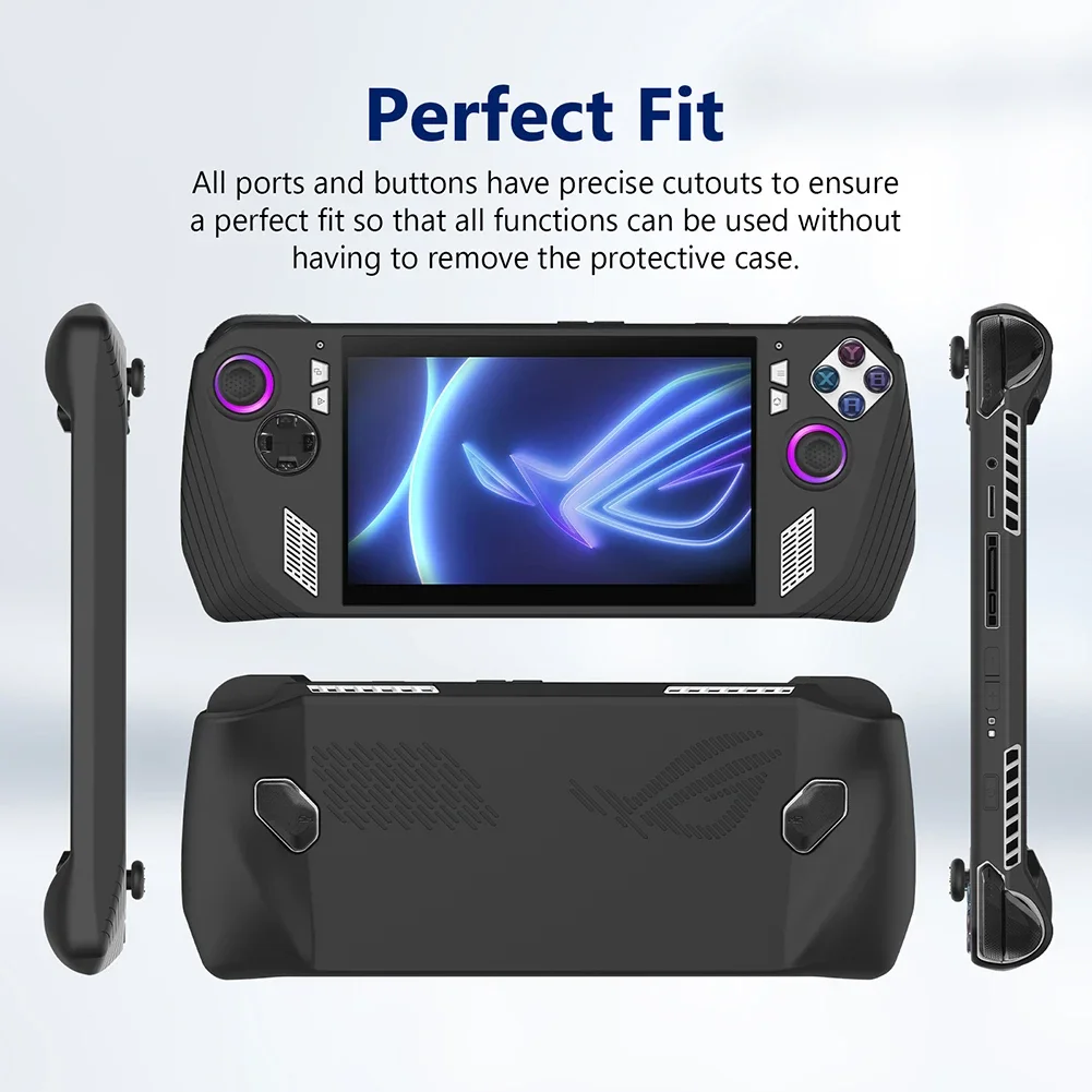 Protective Cover Soft Silicone Shell Sleeve Anti-Scratch Protective Case Dustproof Game Accessories for ASUS ROG Ally