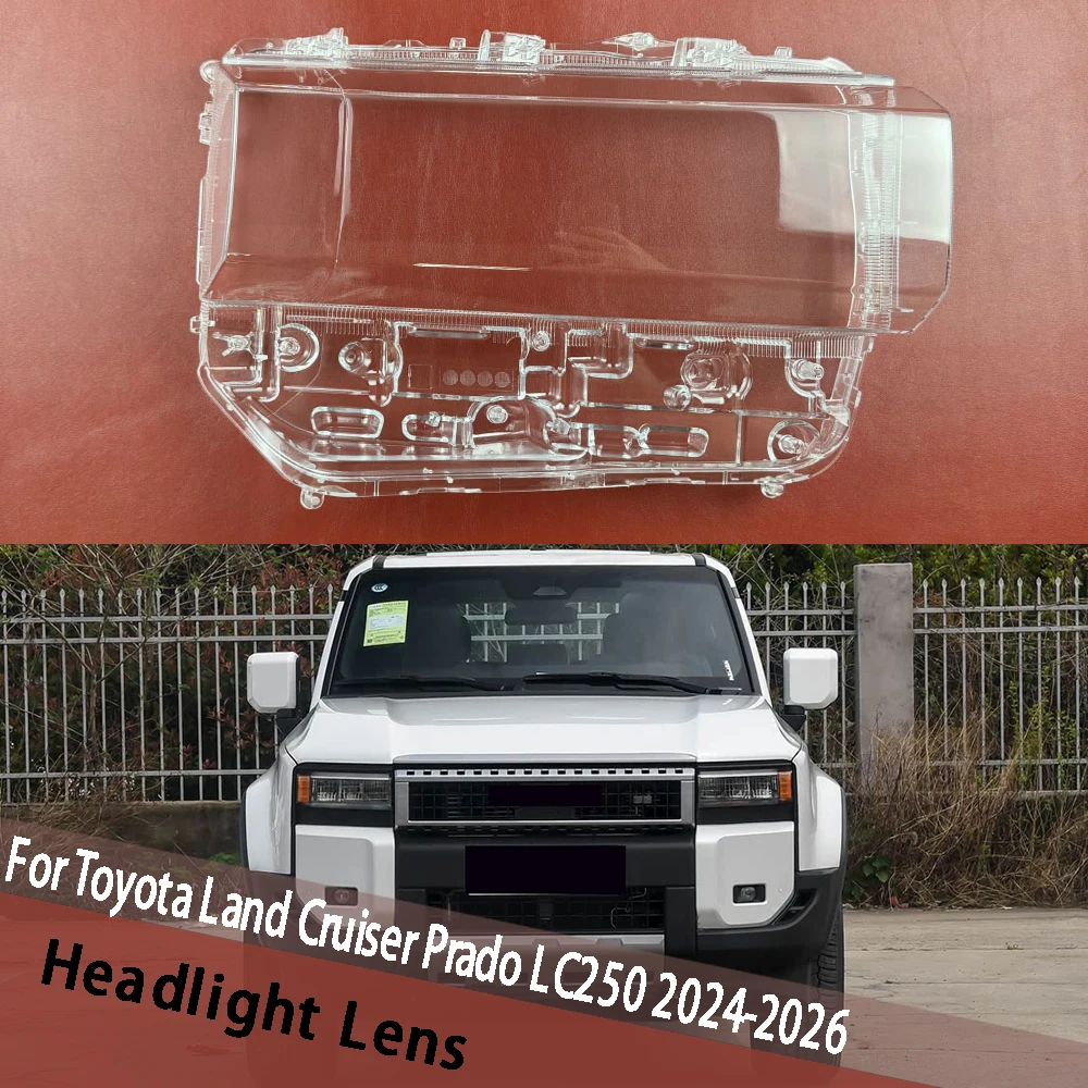 

For Toyota Land Cruiser Prado LC250 2024 2025 2026 (Middle) Headlamp Cover Headlight Lampcover Lamp Mask Lampshade Shell Housing