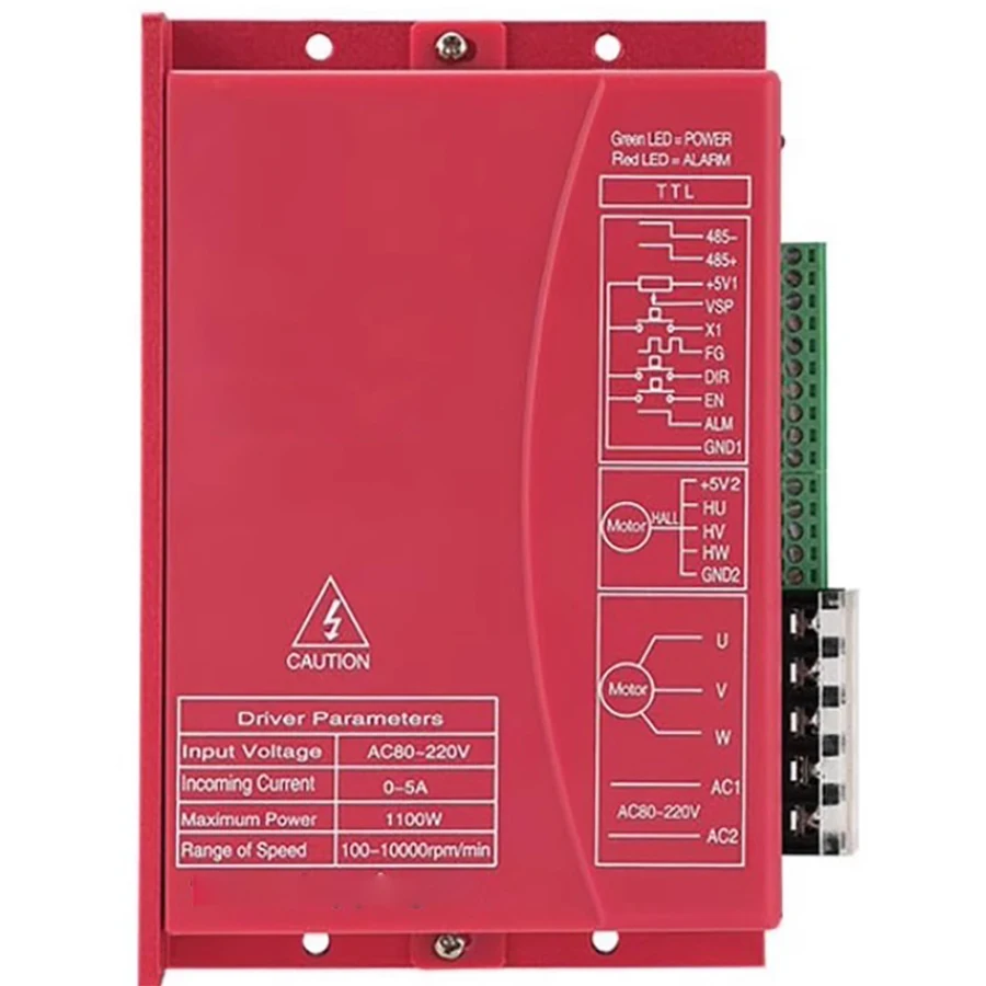 ZM-BL2205T ZM-BL2210T 310V 5A 10A 1100W 2200W High voltage high-power DC brushless motor driver