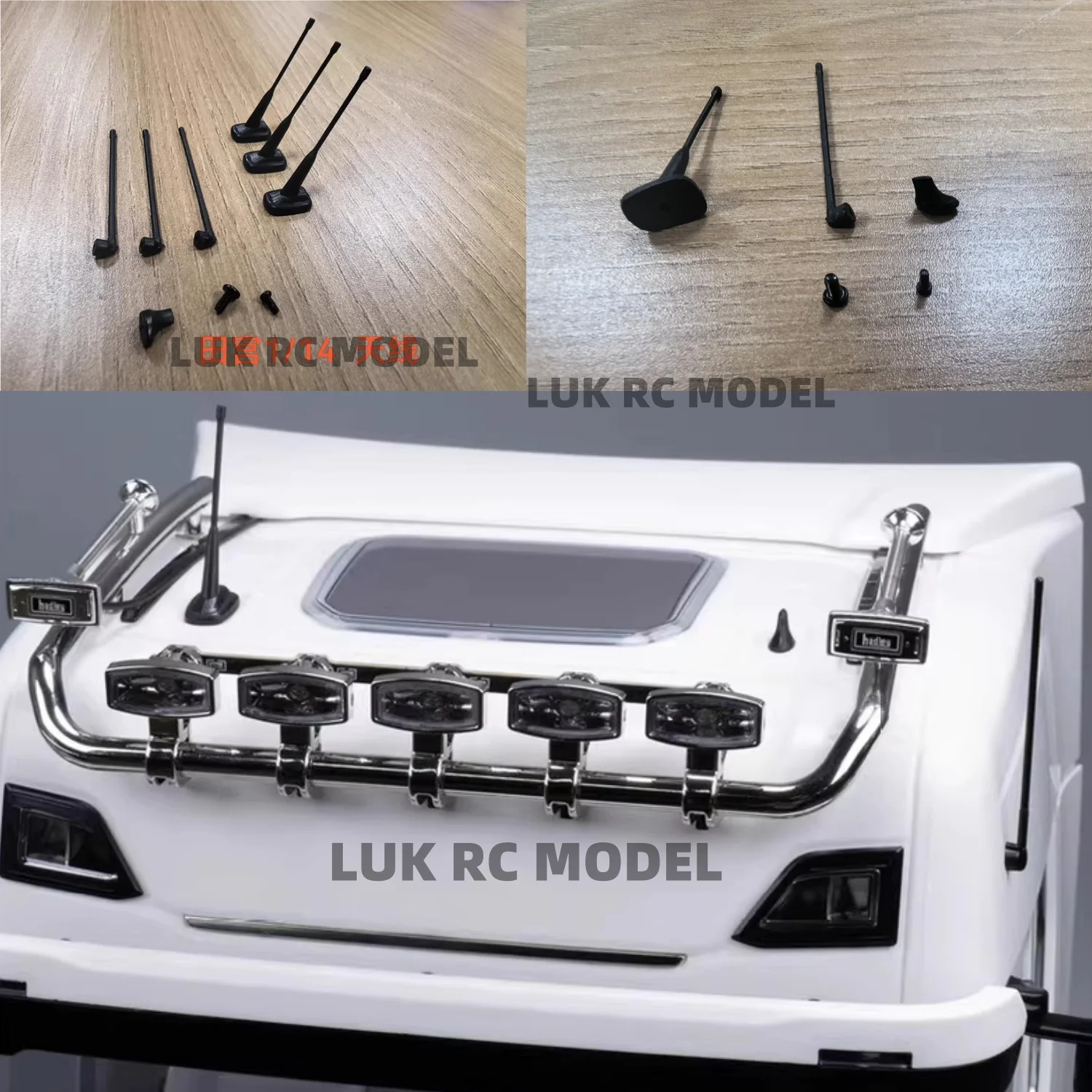 

Antenna for 1/14 RC Tractor Truck 770S TAMIYA Radio Control Engineering Vehicle Model Kit Parts DIY Car Loader