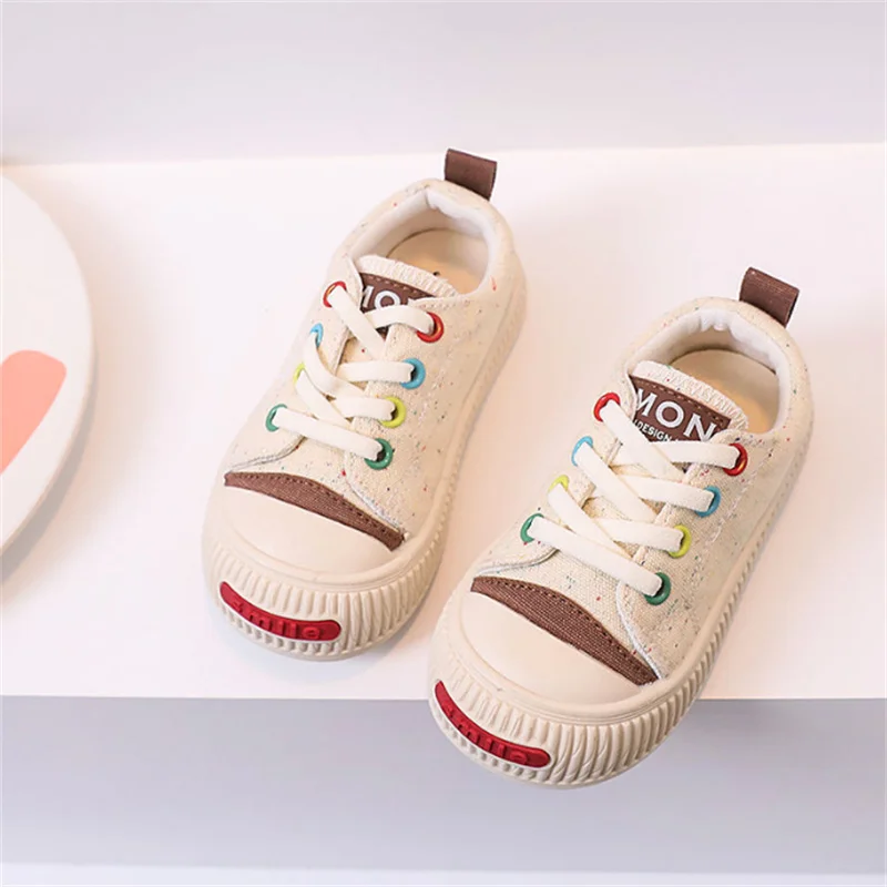 New Spring Children Canvas Shoes Breathable Kids Casual Shoes Non-slip Fashion Toddler Girls Boys Sneakers EU 22-31