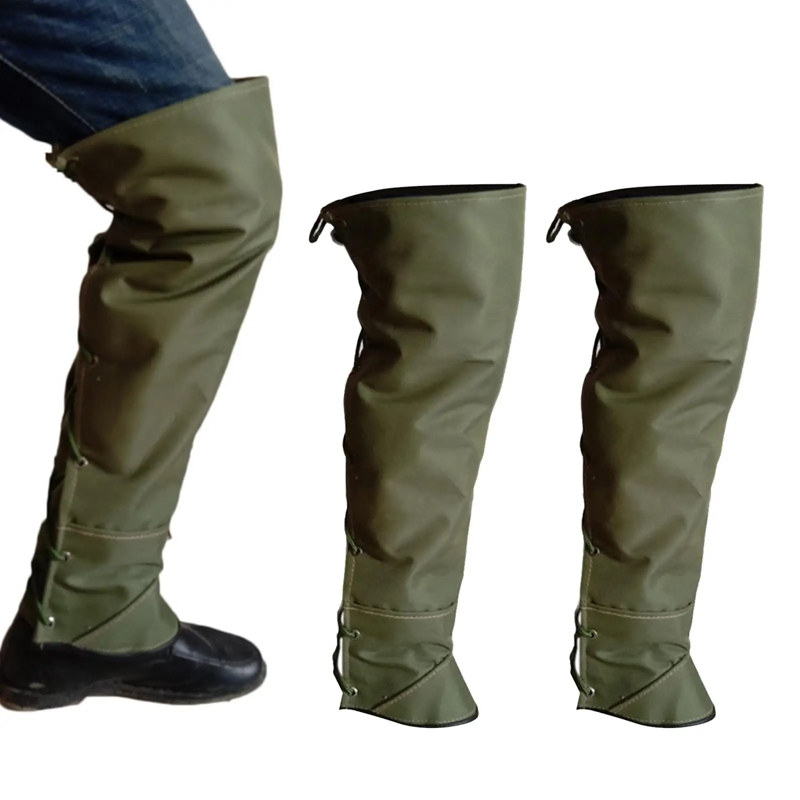 2x ghetta di protezione per le gambe Legging impermeabile Anti morso durevole protezione per animali domestici serpente per lo sci campeggio