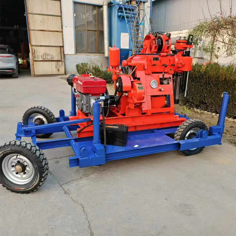 100m 200m 300m Hydraulic Core Water Well Drilling Rig Mobile Water Well Drilling Machine