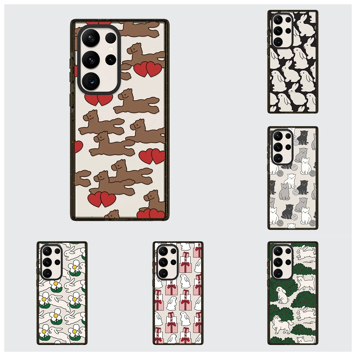 6090218 Acrylic Black Border Case for Samsung Galaxy S26 S25 S24 S23 Ultra S26U S24+ S25+ S26 Plus Protective Case