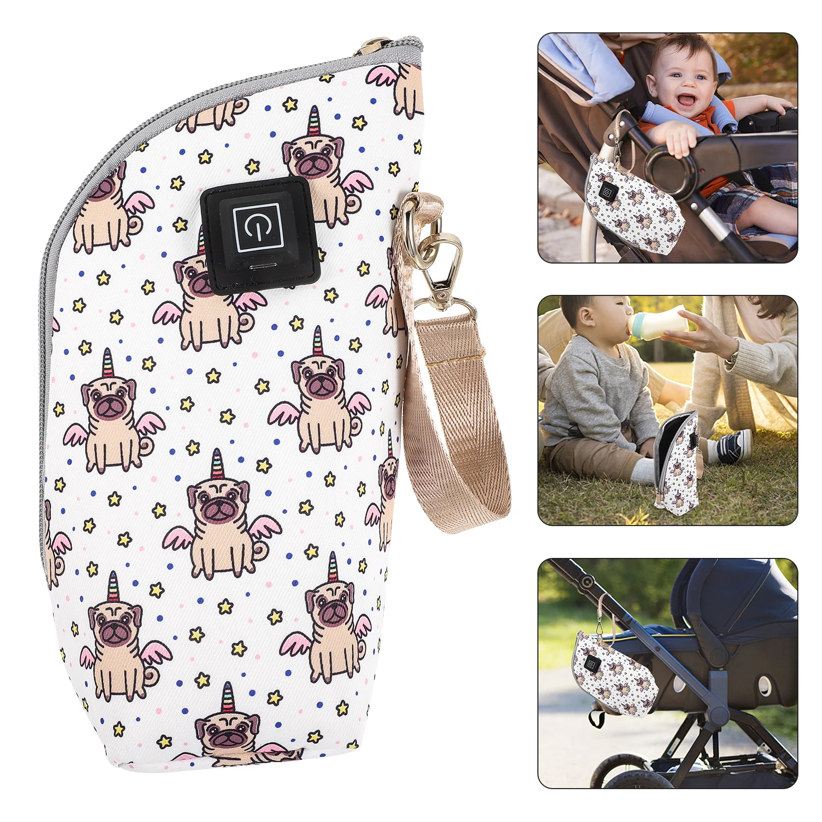 

Удобный USB-подогреватель для бутылочек, 3-режимный контроль температуры для подогрева детского молока, домашний подогреватель для бутылочек