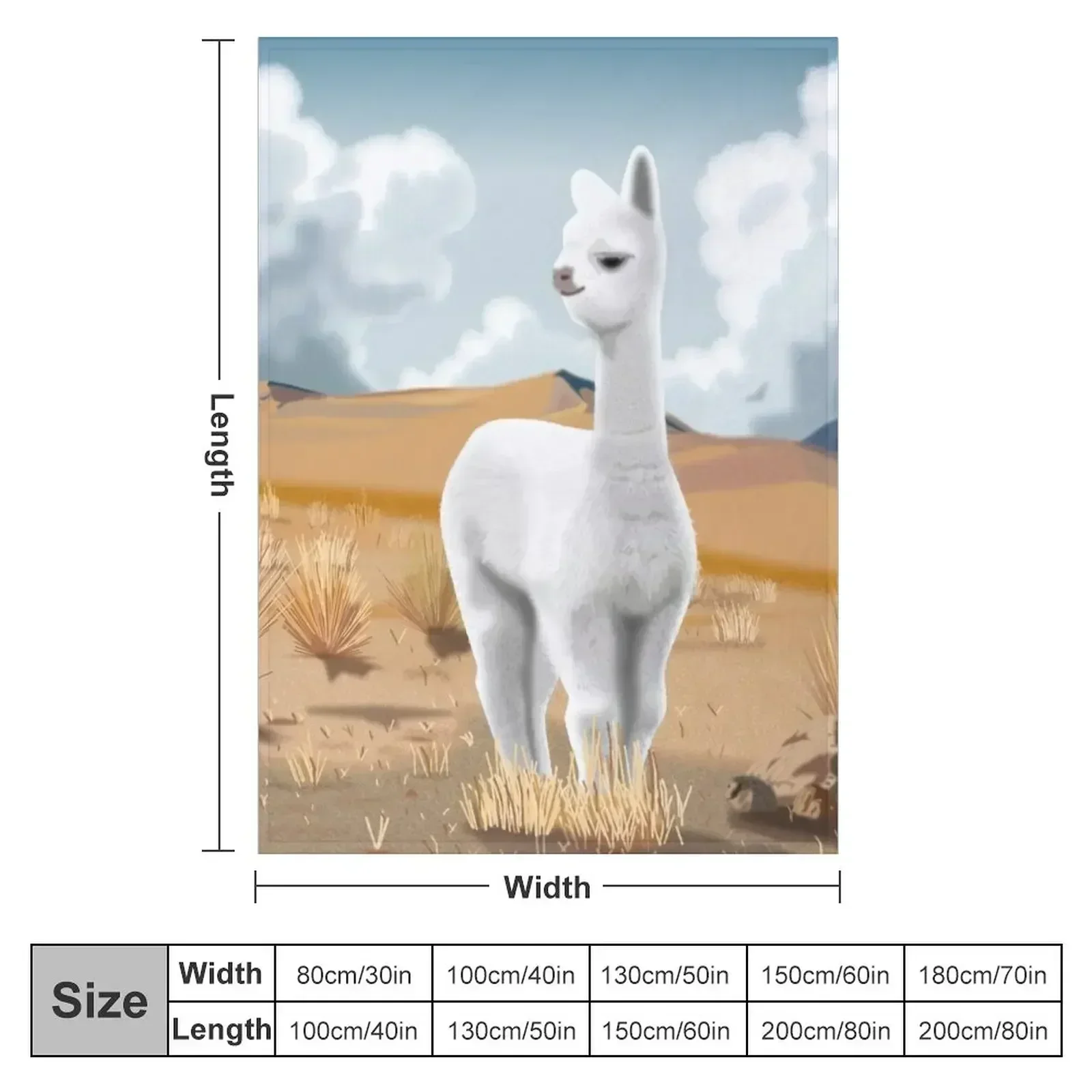 BABY ALPACA Peruvian Andes Throw Blanket Kid'S Hairy Summer Decorative Beds Blankets