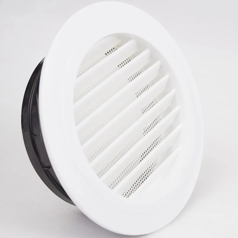 Ventilasi AC Modern Bulat ABS, Kisi-kisi Plastik untuk Ventilasi Kantor dan Rumah