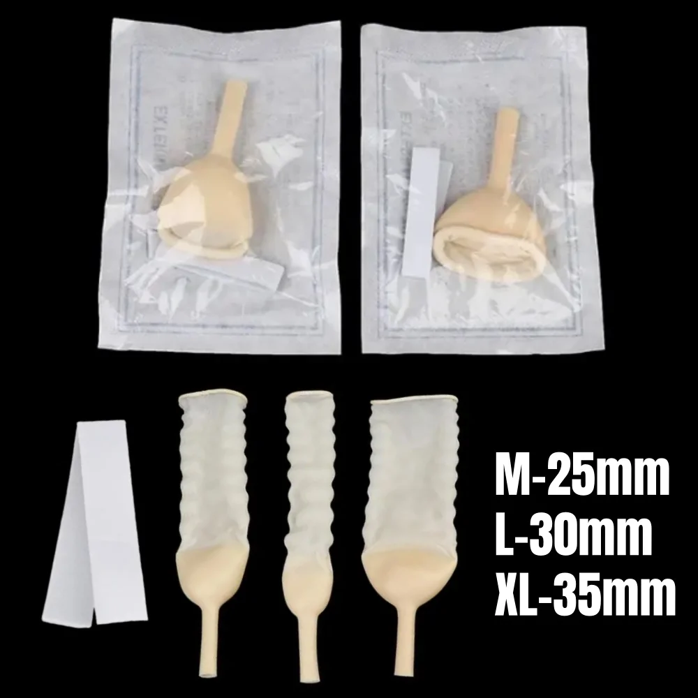 

5pc Disposable Male Urine Drainage Catheter Medical Latex Catheter for Elderly Bed Catheter Incontinence Patient Urine Collector