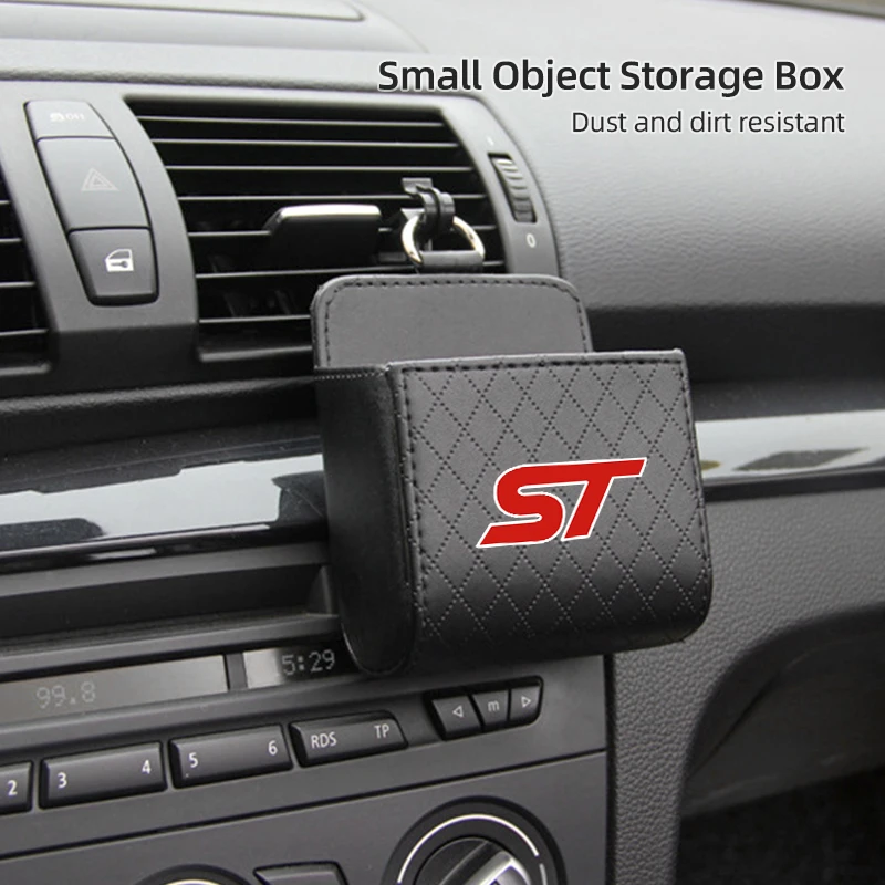 Car Air Vent Storage Box Small Object Organizer Case Hanging Packet For Ford ST Explorer F150 Fiesta EDGE Escort Falcon Ranger