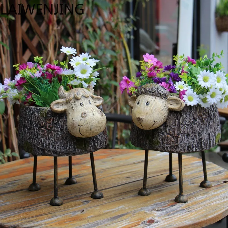 

MJY Animal Succulent Planter Garden Landscape Decoration Ornament Homestay Setting