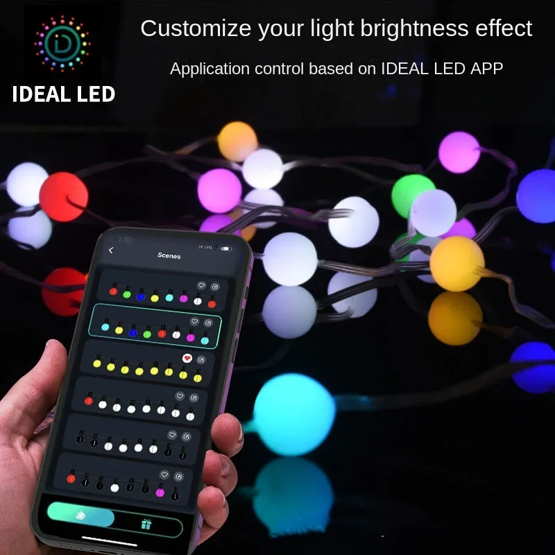 Applicatie Smart Tuin Licht Fotografie String Window Led Kerstbal Licht String Party Bruiloft Decoratie Festival Licht