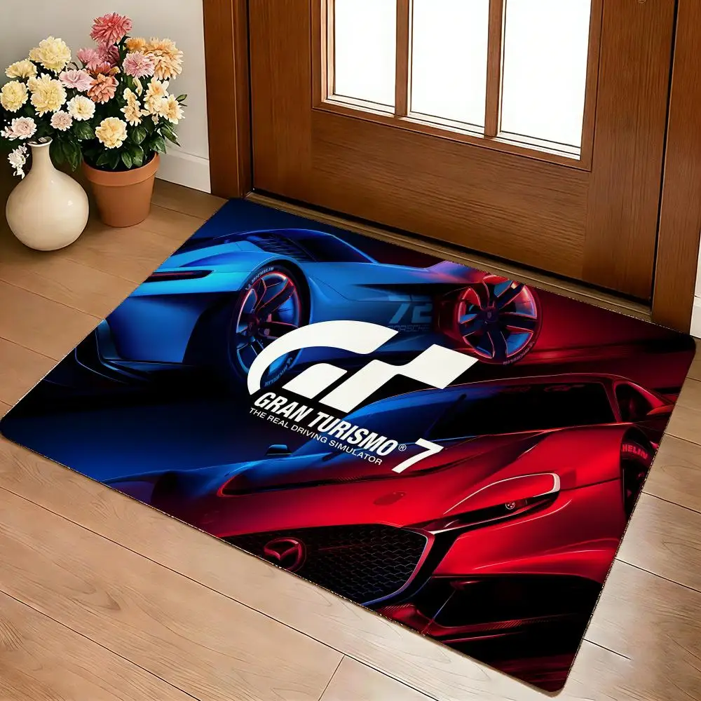 G-Gran-Turismo Floor Mat Cozy Flannel Soft Thick Non-Slip Mat For Living Room Bedroom Kitchen Decor Rugs