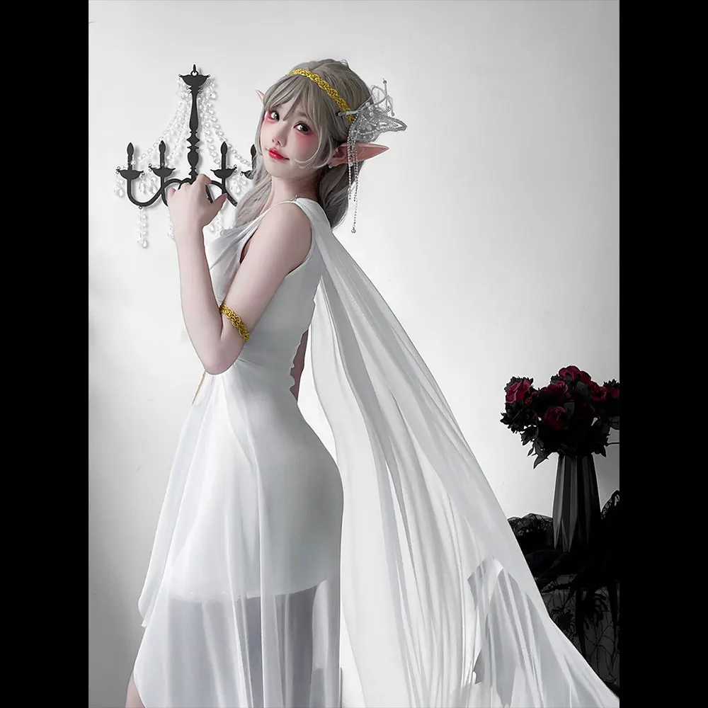 فستان الآلهة اليونانية في القرون الوسطى زي الهالوين؛ فستان قزم؛ كليوباترا؛ زي أداء أثينا.