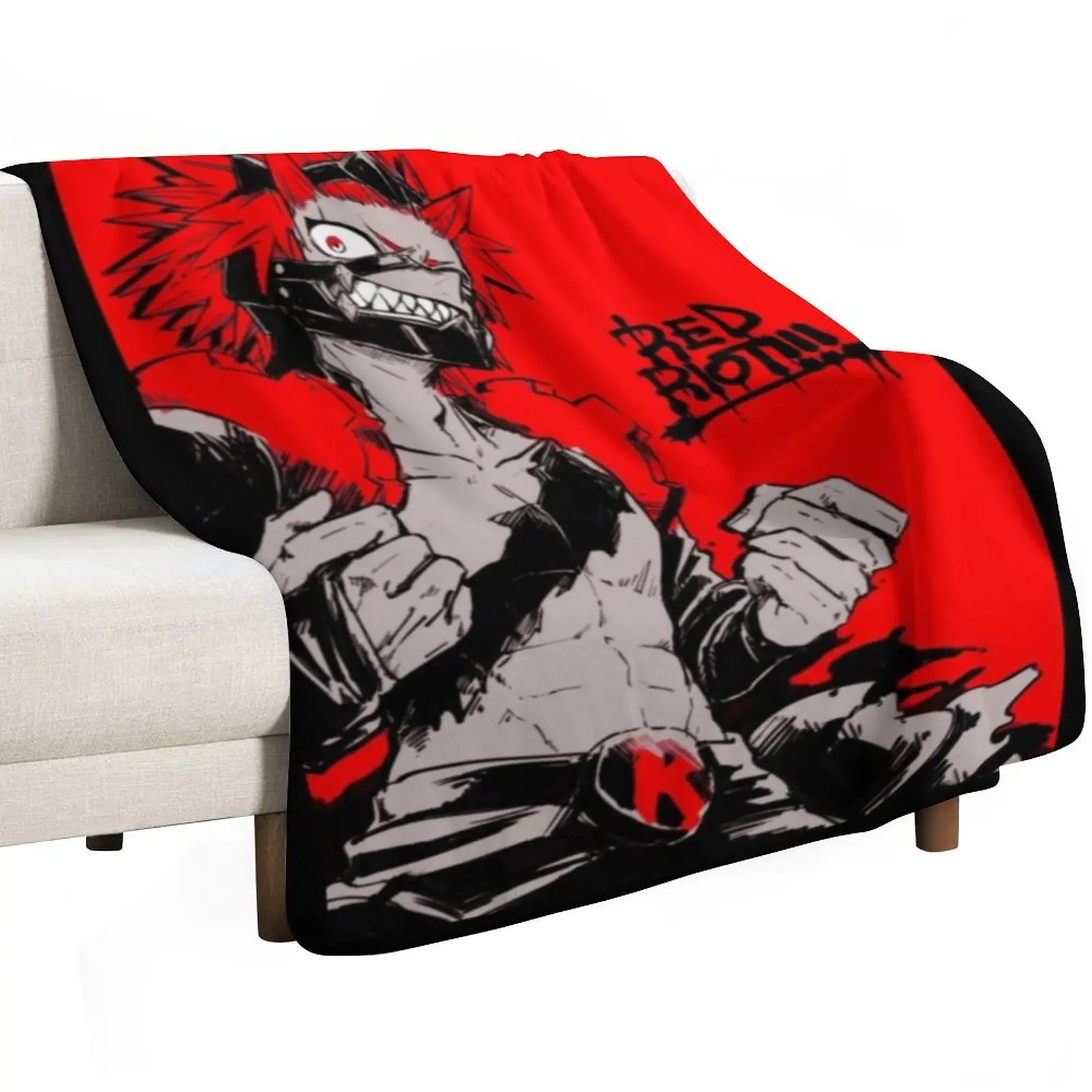 Eijiro Kirishima Throw Blanket Thermals For Travel Heavy Shaggy Sofas Camping Luxury Designer Blankets